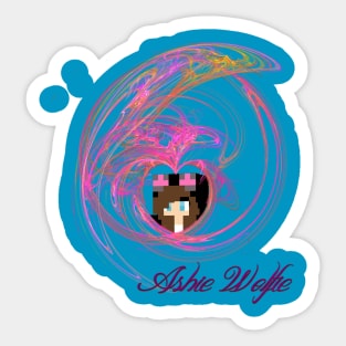 Ashie Wolfie Design 1 Sticker